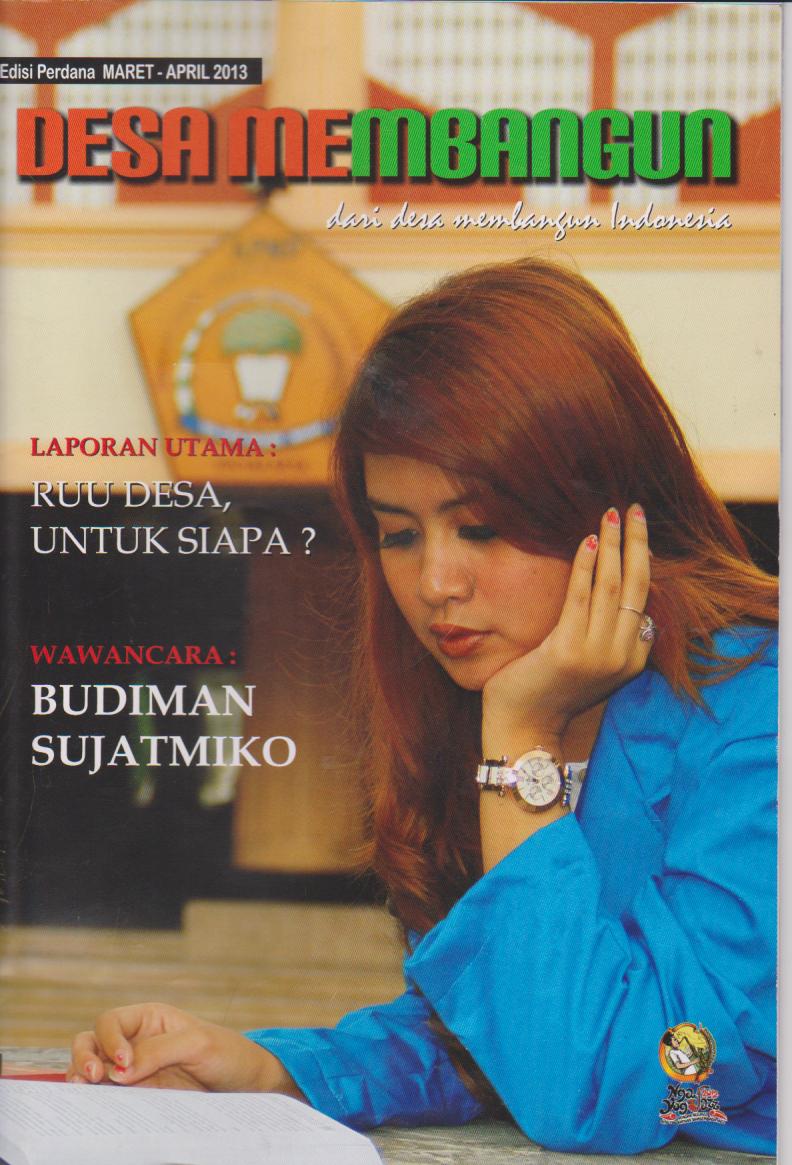 Majalah DESA MEMBANGUN, edisi perdana.