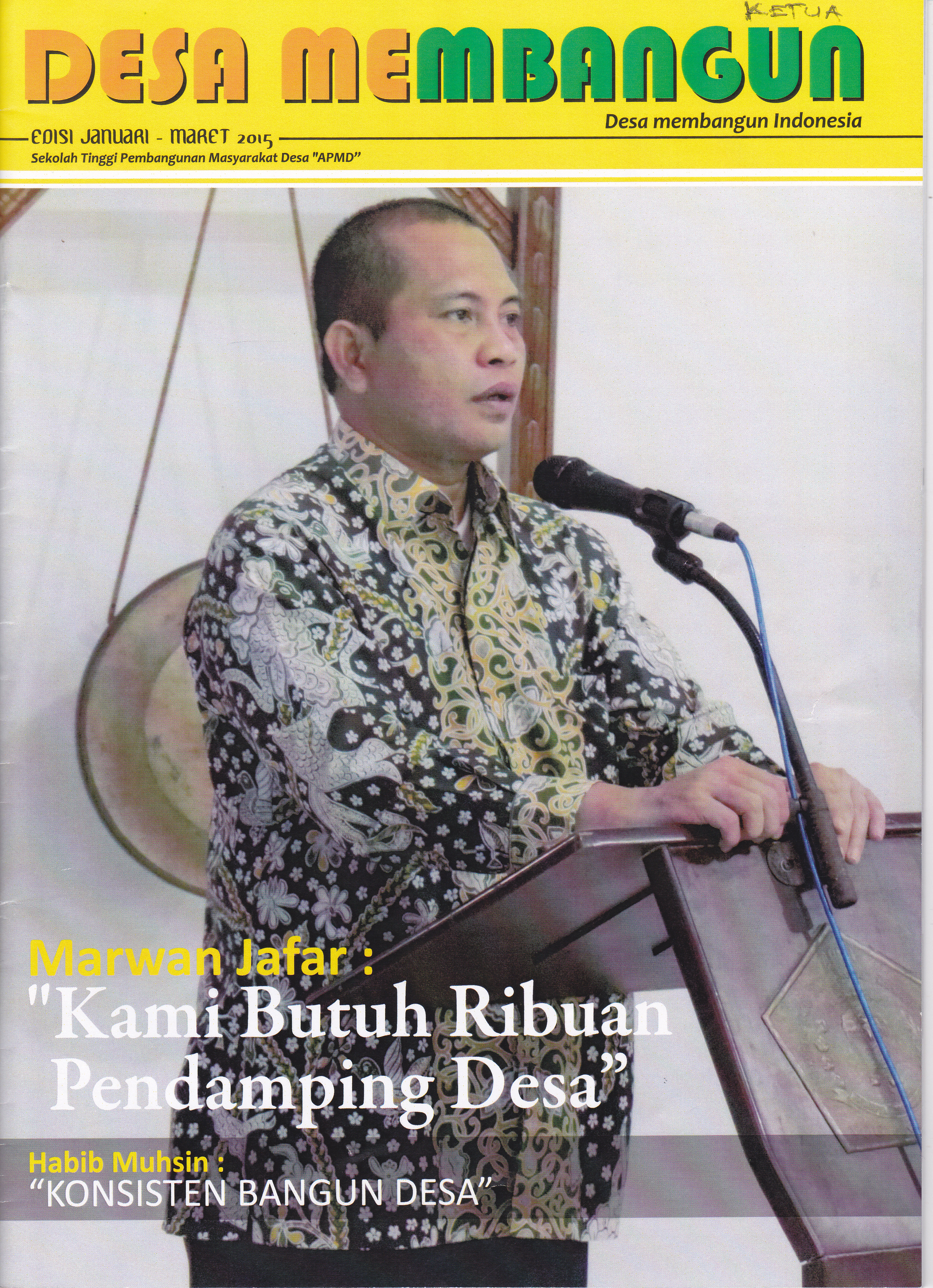 Telah Terbit Majalah : DESA MEMBANGUN